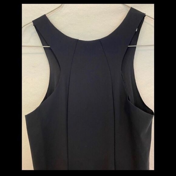 PATRIZIA PEPE RAW EDGE SENSITIVE LYCRA BLACK DRESS - Picture 5 of 8